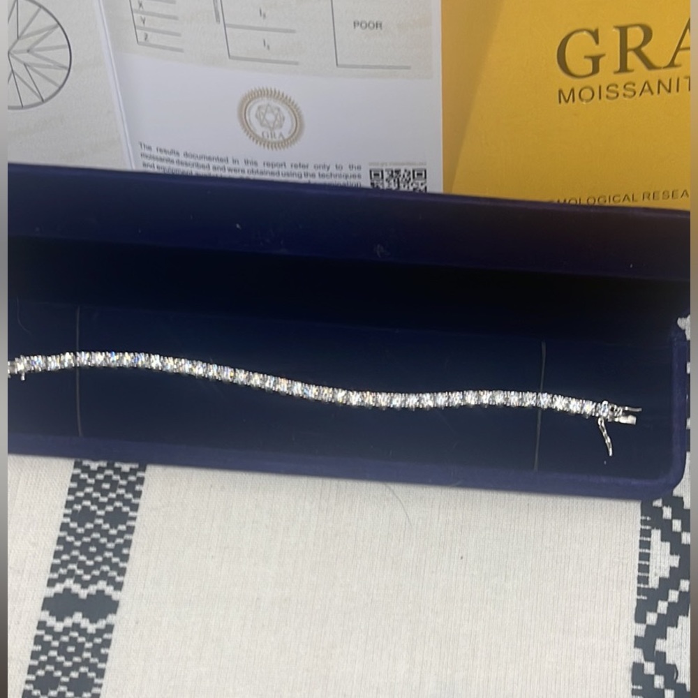 Moissanite tennis bracelet